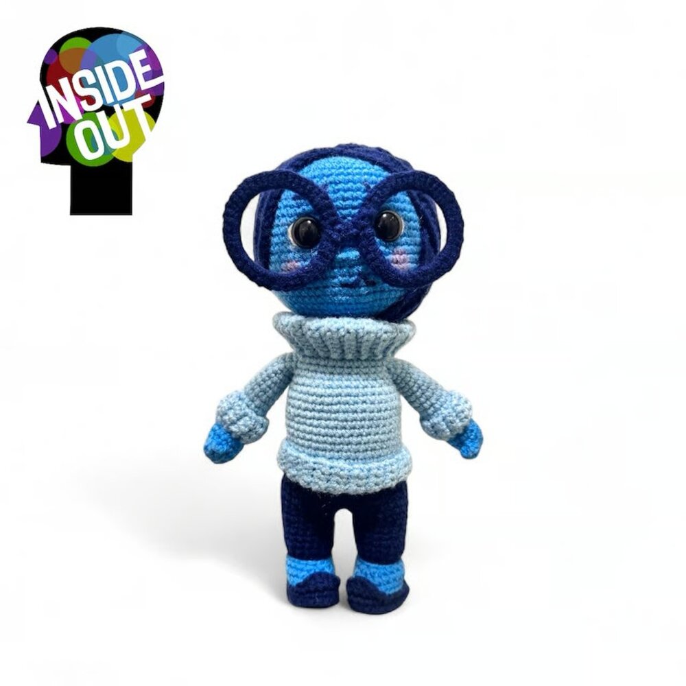 Inside out Sadness Amigurumi Crochet Doll